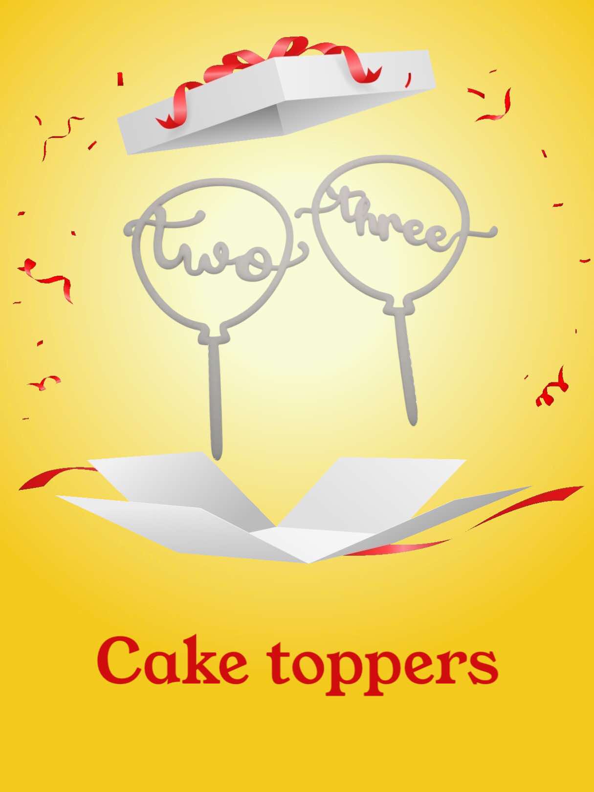 CAKE TOPPER - BALLOON