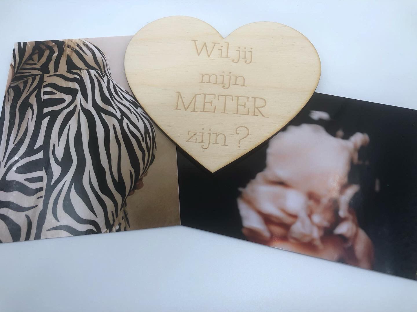 Godmother/godfather announcement - heart