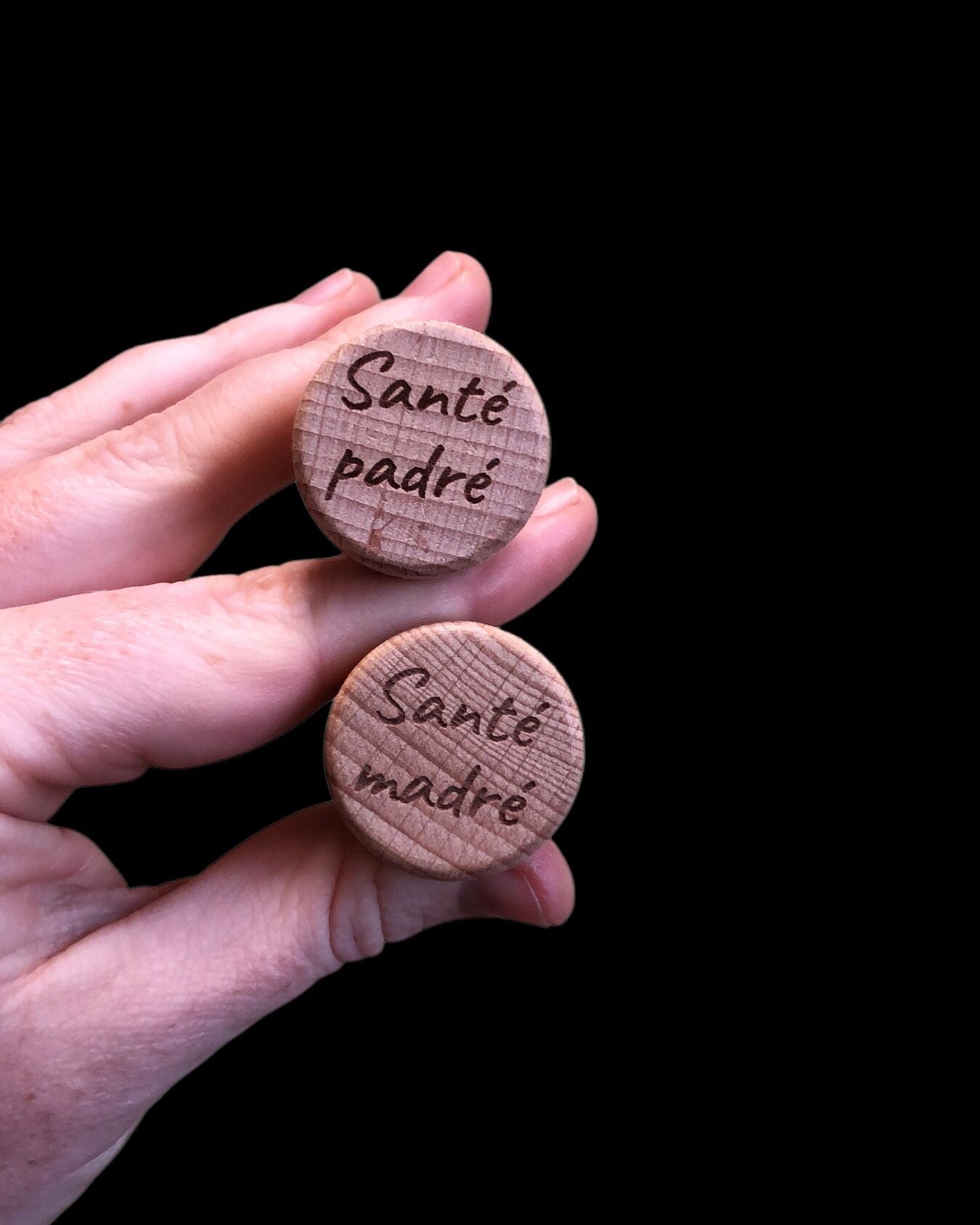 Bottle cork with text of your choice