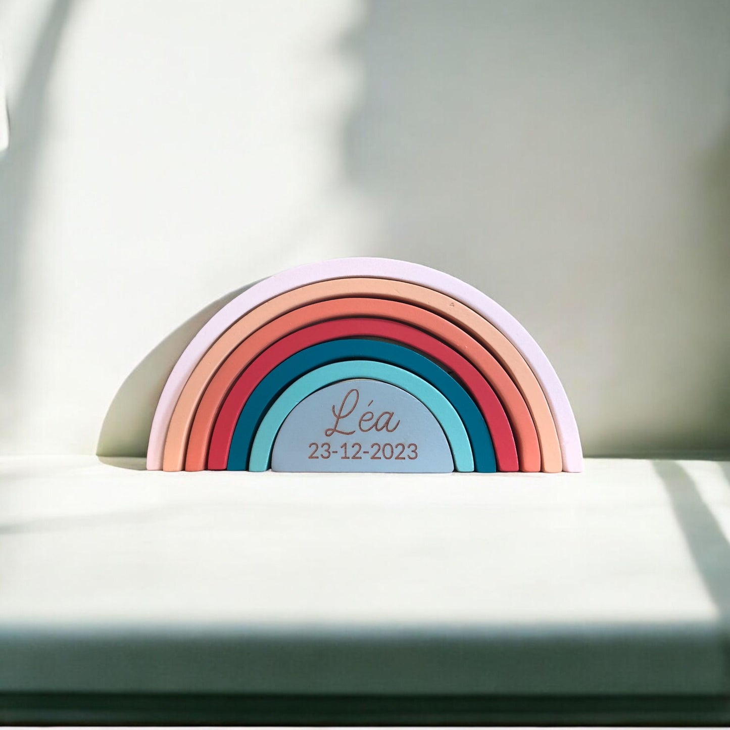 Wooden rainbow - personalized