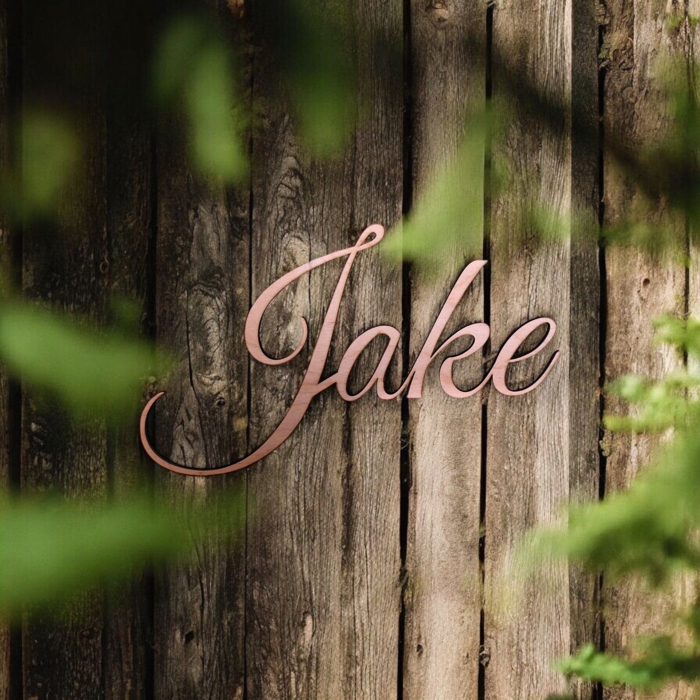 Houten naam - muurdecoratie
