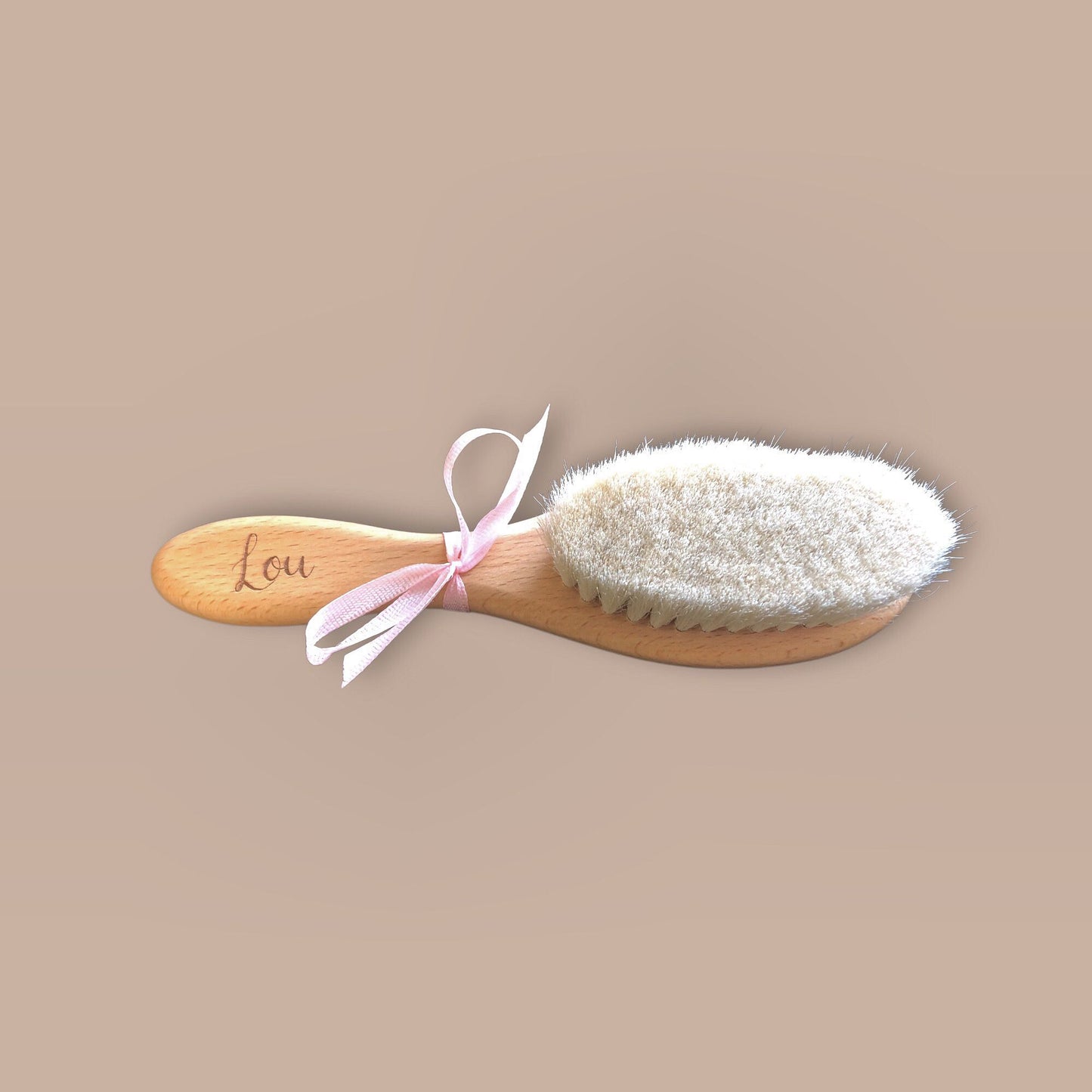 Personalized baby hairbrush