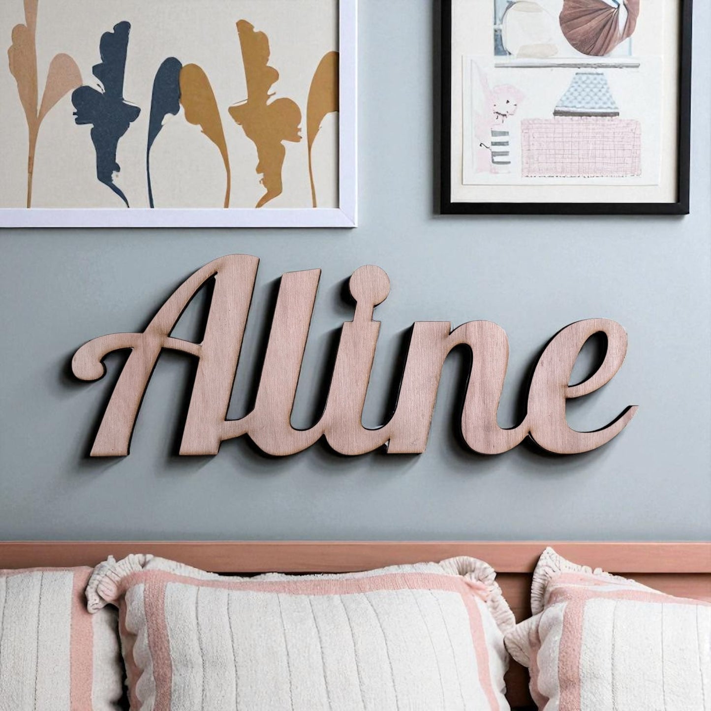 Houten naam - muurdecoratie