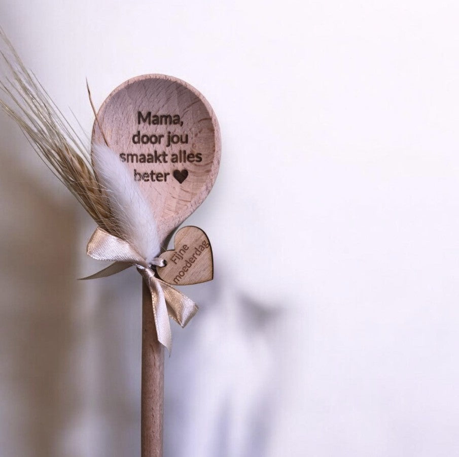 Houten spatel MOEDERDAG