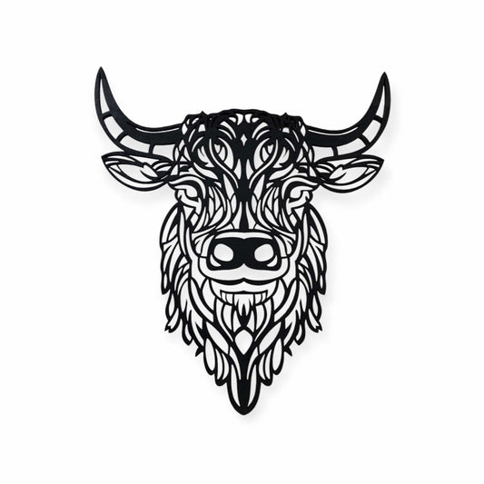 Houten muurdecoratie COW
