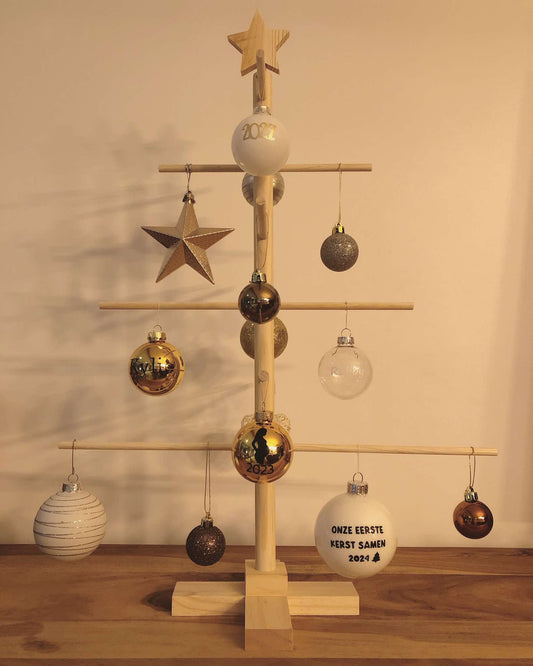 CHRISTMAS: Wooden Christmas tree - Christmas ball holder