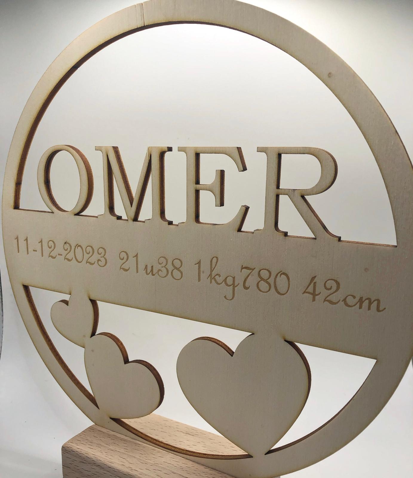 Name circle with engraving