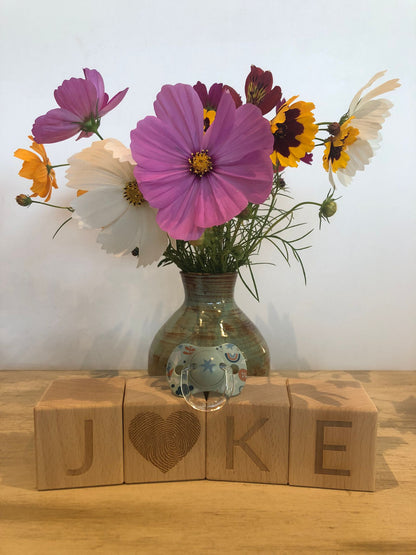 Houten letterblokken