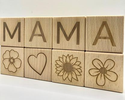Houten letterblokken