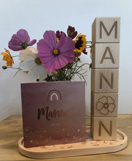 Houten letterblokken