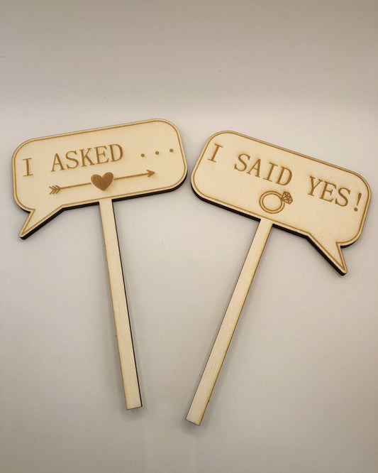 Verloving sticks ( I asked, I said yes )