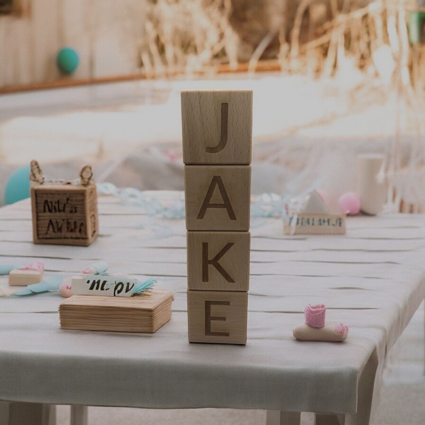 Houten letterblokken