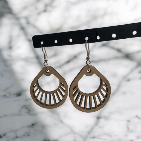 Set houten oorbellen - ANITA