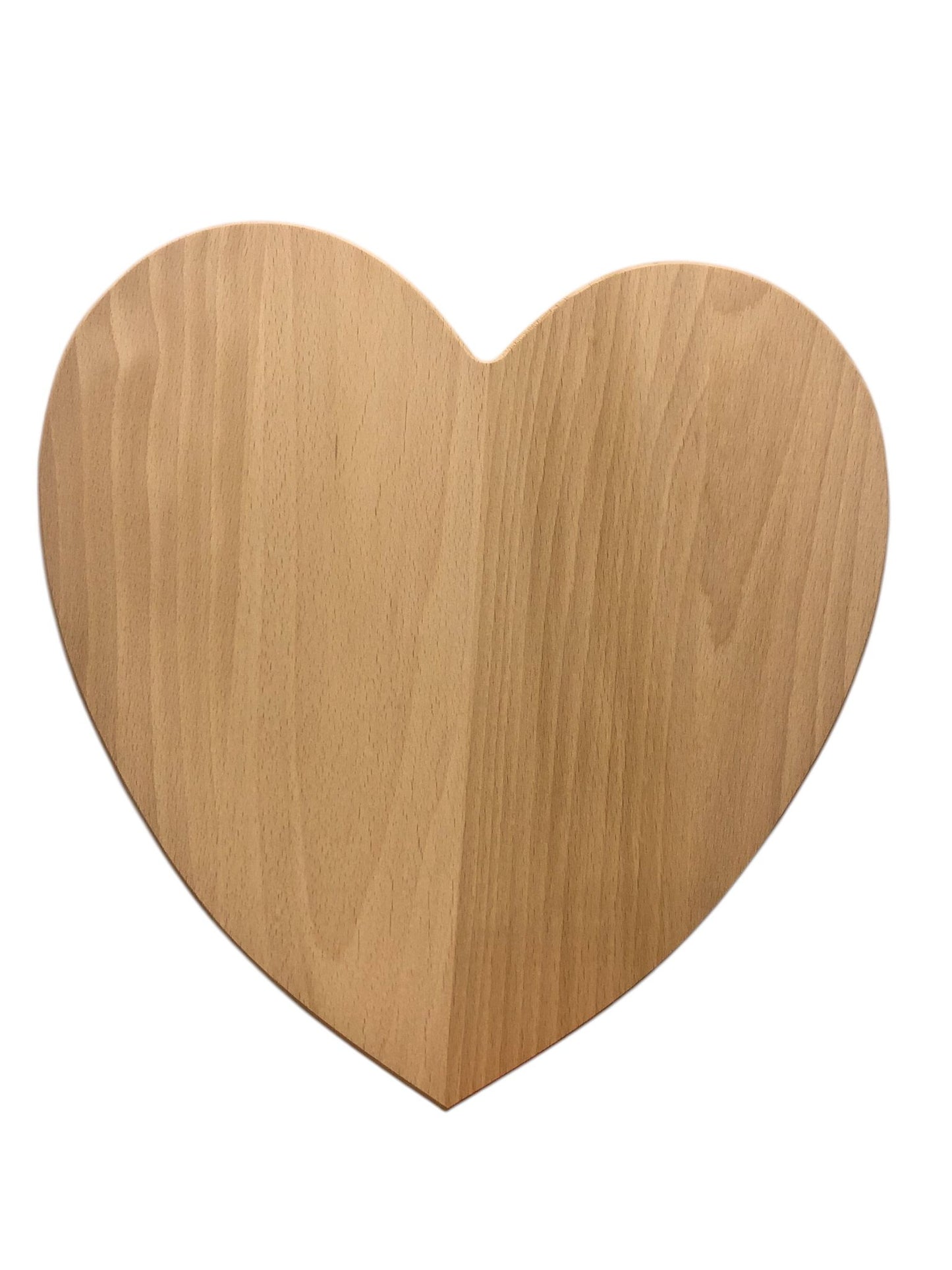 Houten ontbijt of tapasplank hartvorm