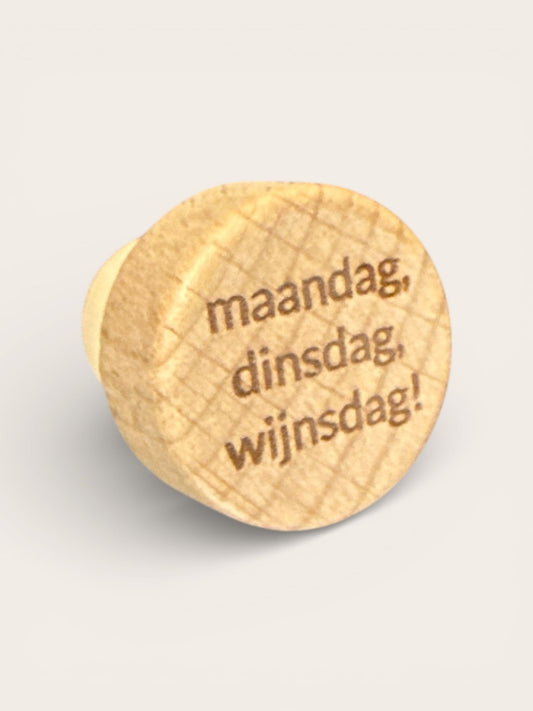 Bottle cork with text of your choice