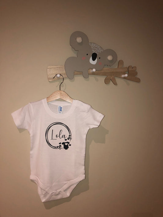 Babyromper gepersonaliseerd - korte mouwen